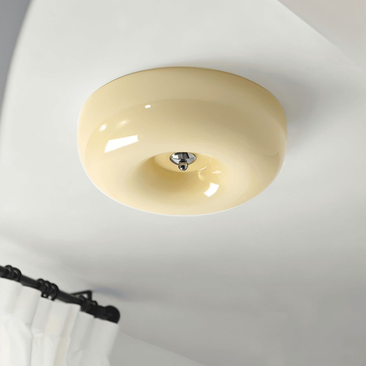 Glass Flush Mount Ceiling Light