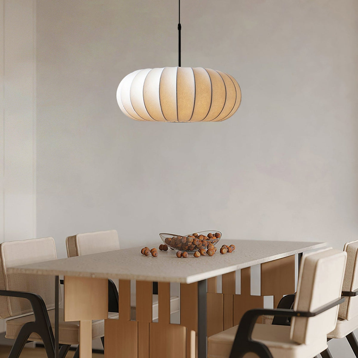 Silk Fabric Pendant Light