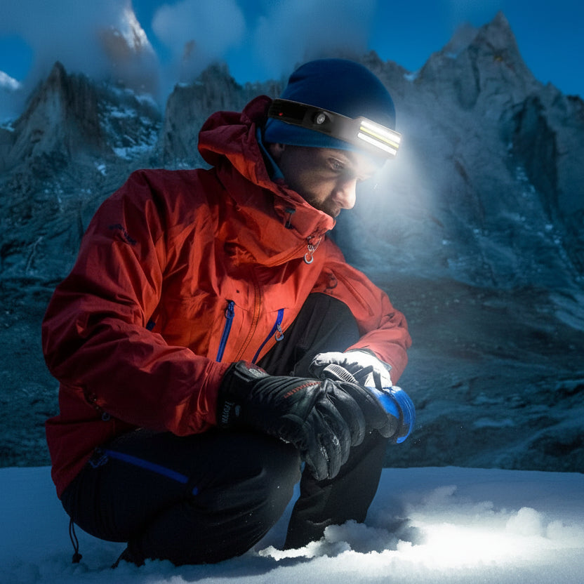 1500 Lumen Headlamp with 230 Degree Beam and Multiple Light Colors, view 2