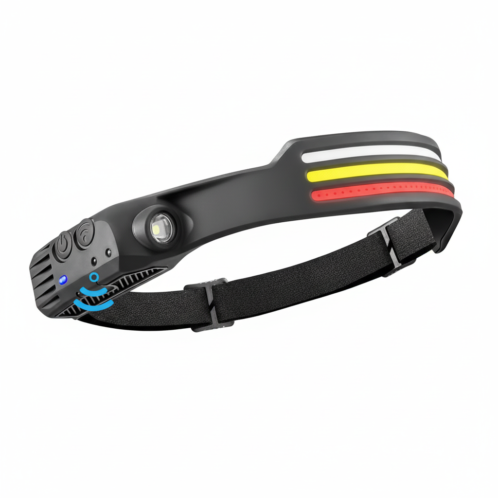 1500 Lumen Headlamp with 230 Degree Beam and Multiple Light Colors, view 8