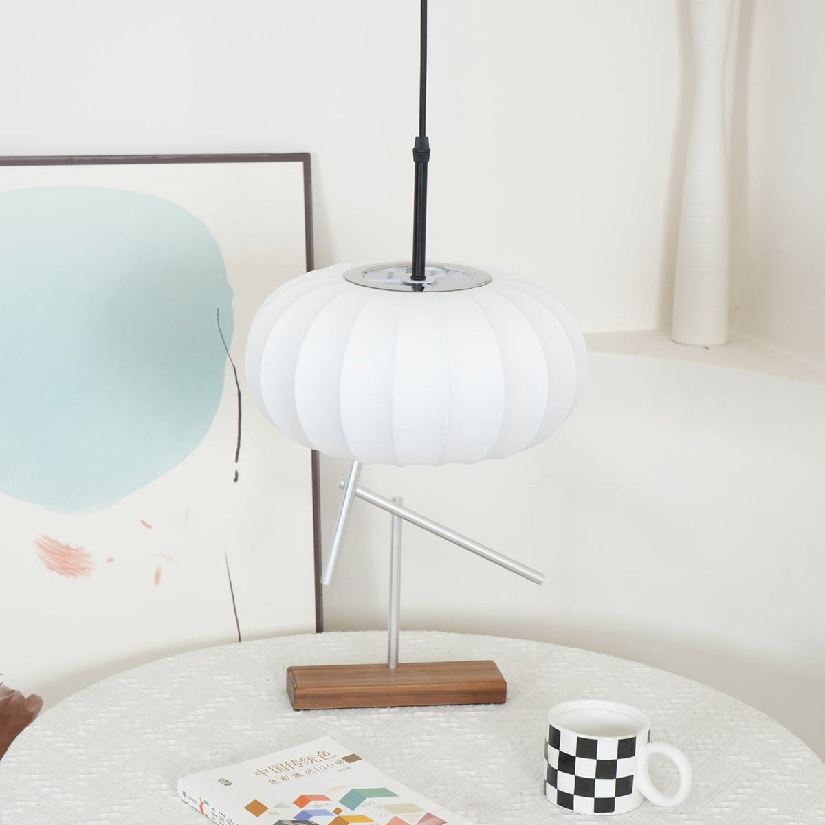 Silk Fabric Pendant Light
