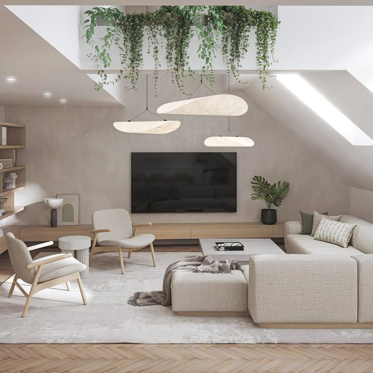 Floating Leaf Pendant Light
