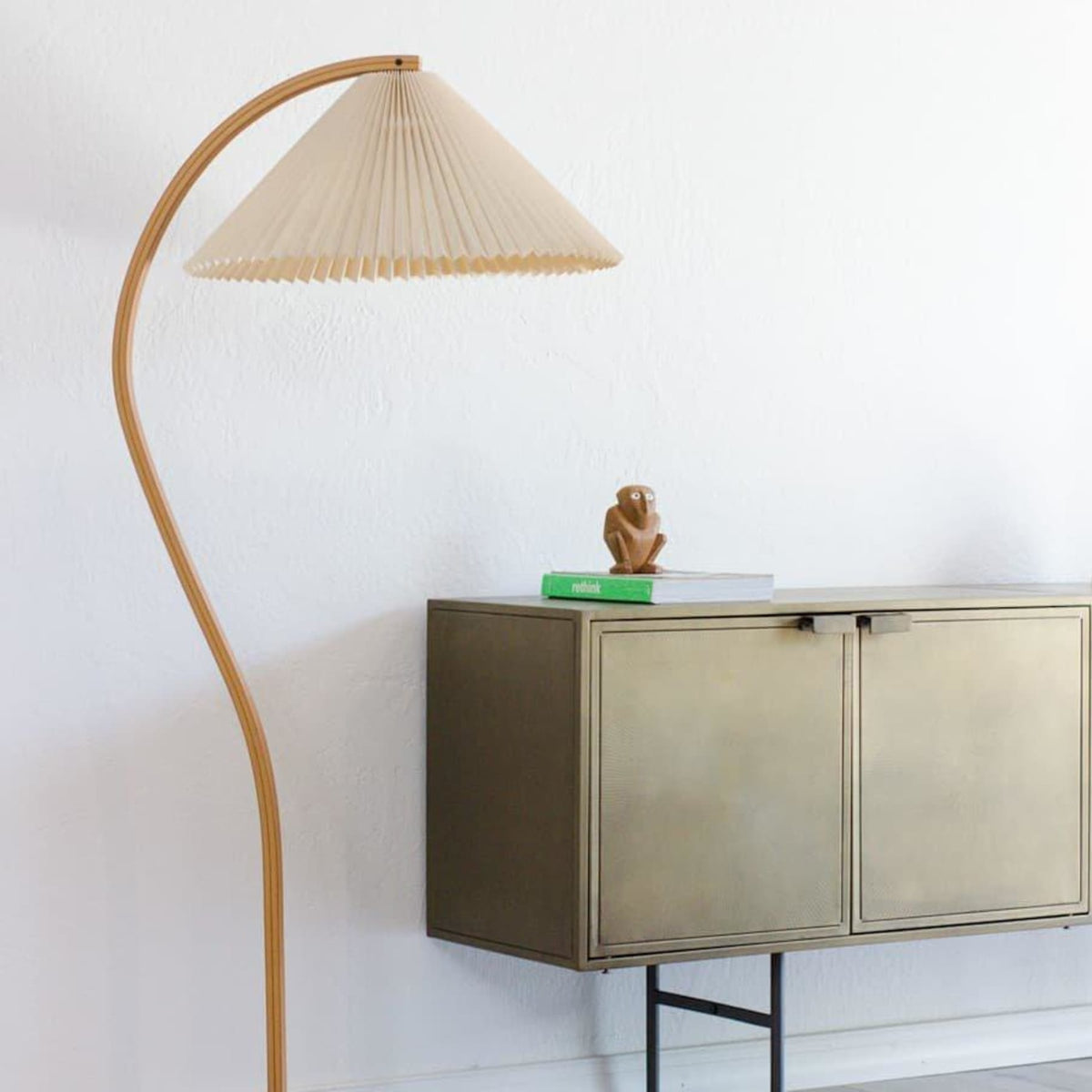 Wood Arc Floor Lamp