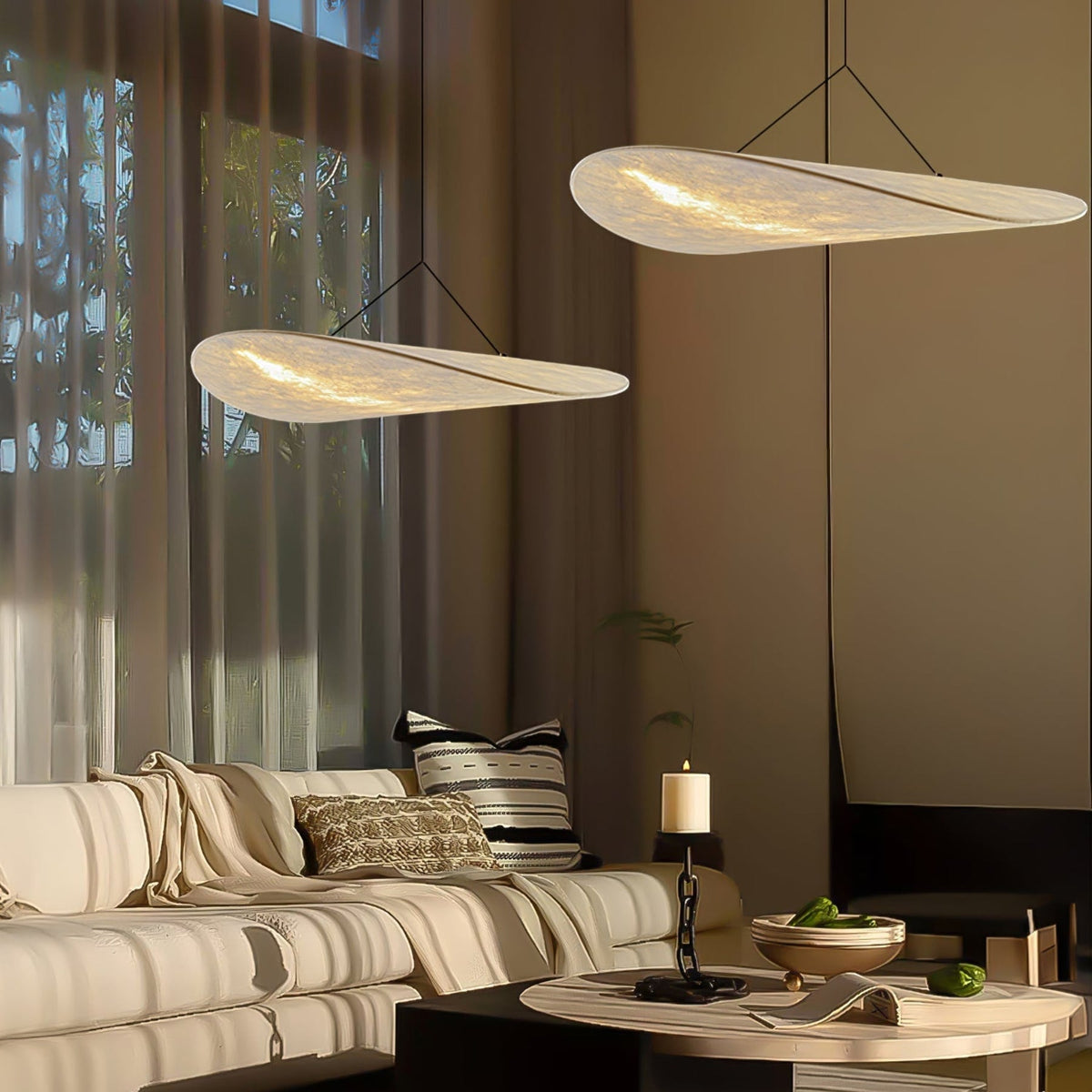 Floating Leaf Pendant Light