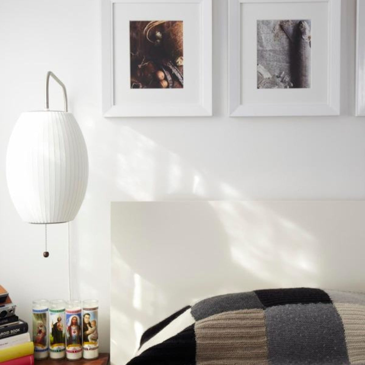 Silk and Walnut Wall Sconce