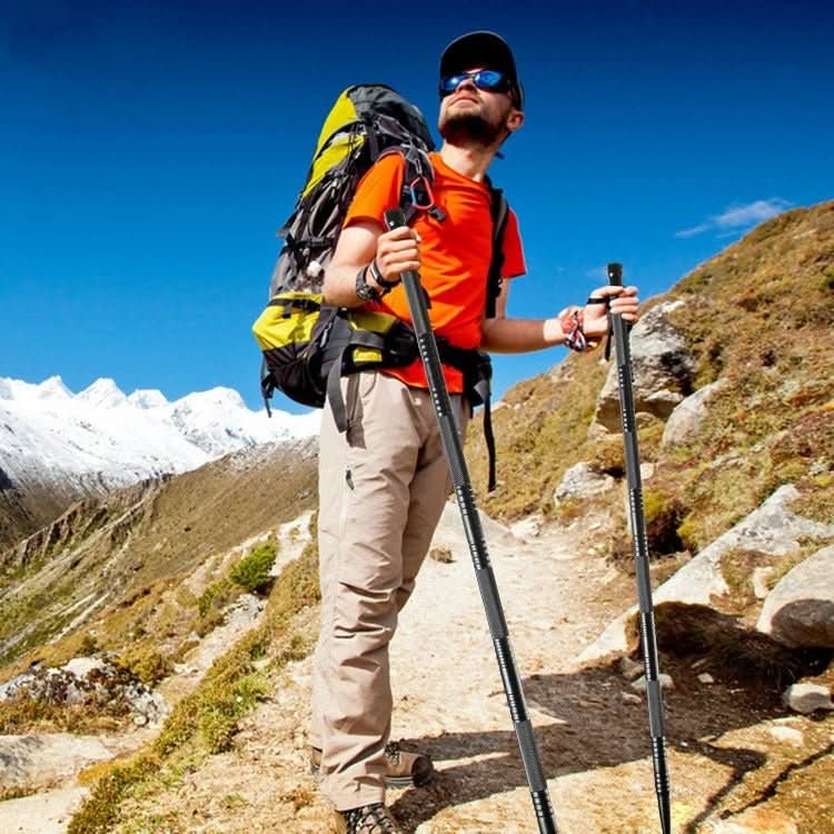 Aluminum Hiking Stick with Carbon Steel Tip in Three Lengths up to 55.3 in, view 1