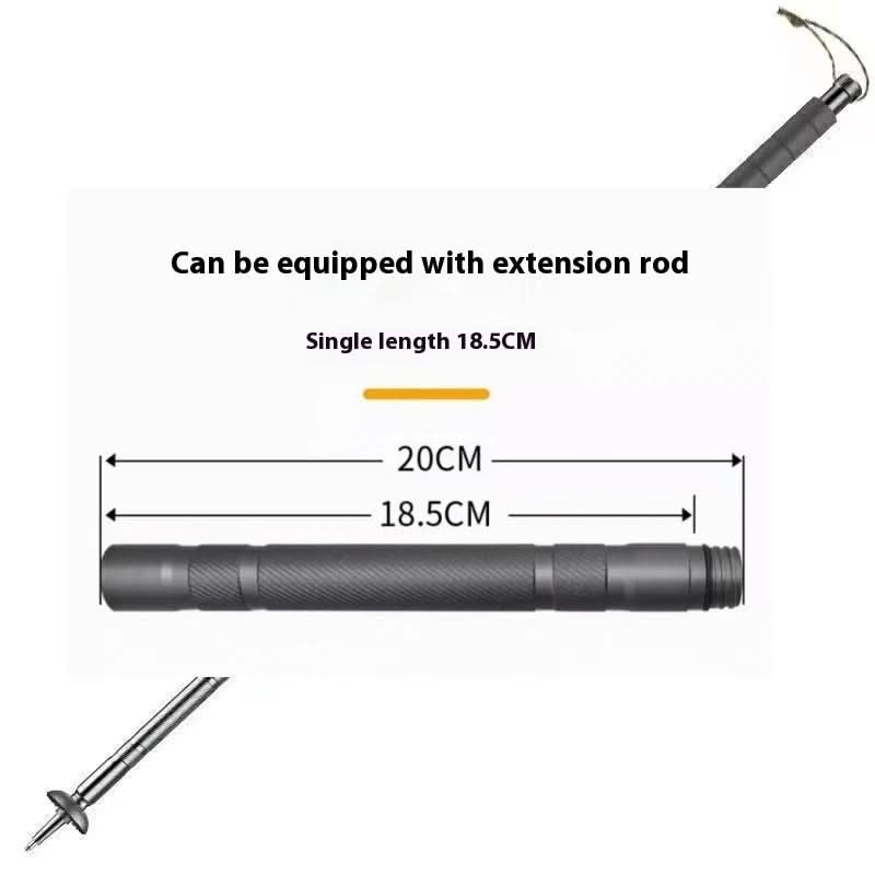 Aluminum Hiking Stick with Carbon Steel Tip in Three Lengths up to 55.3 in, view 6
