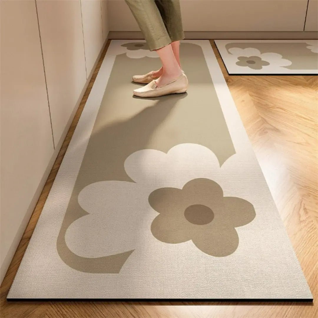 Anti Fatigue Kitchen Rug with Absorbent Pile and Rubber Backing, view 4
