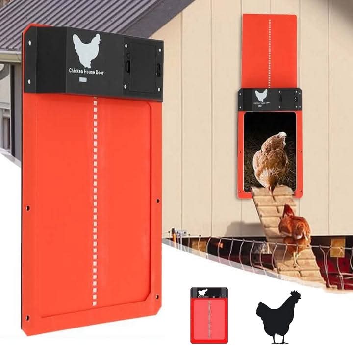 Automatic Chicken Coop Door with Light Sensor and Weatherproof Housing, view 4