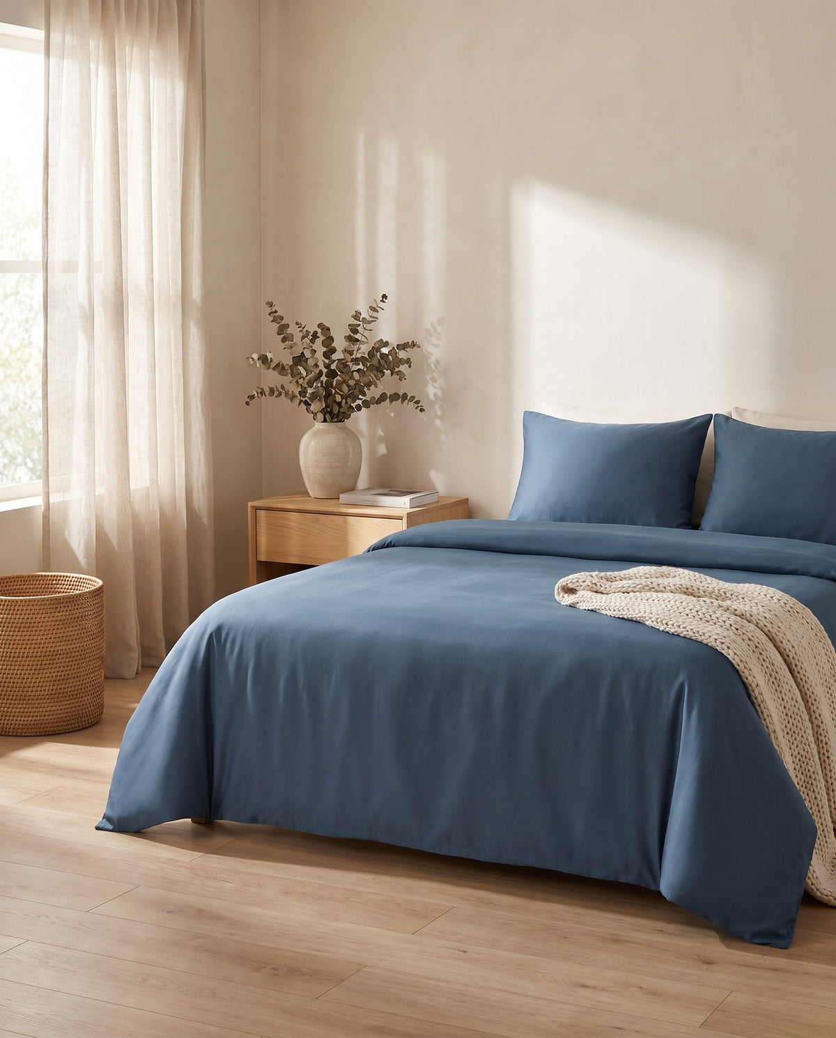 Bamboo Flat Bed Sheet | Pet Hair Resistant