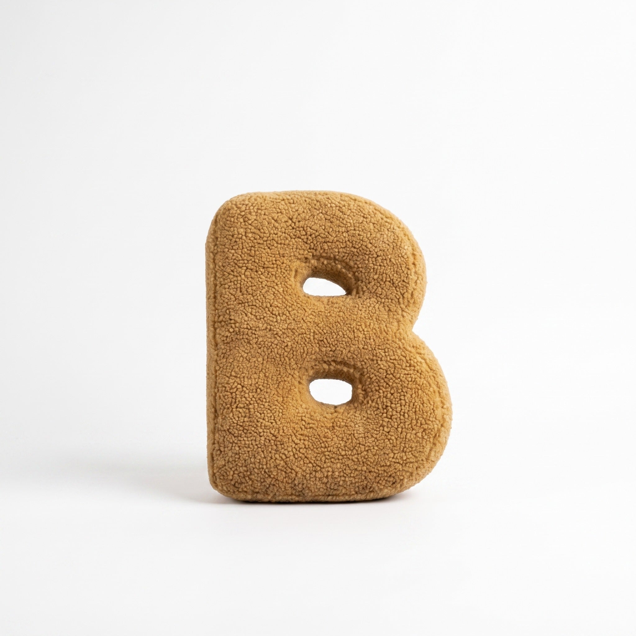 Boucle Letter Pillow | Plush Alphabet Cushion, A to Z, 15in