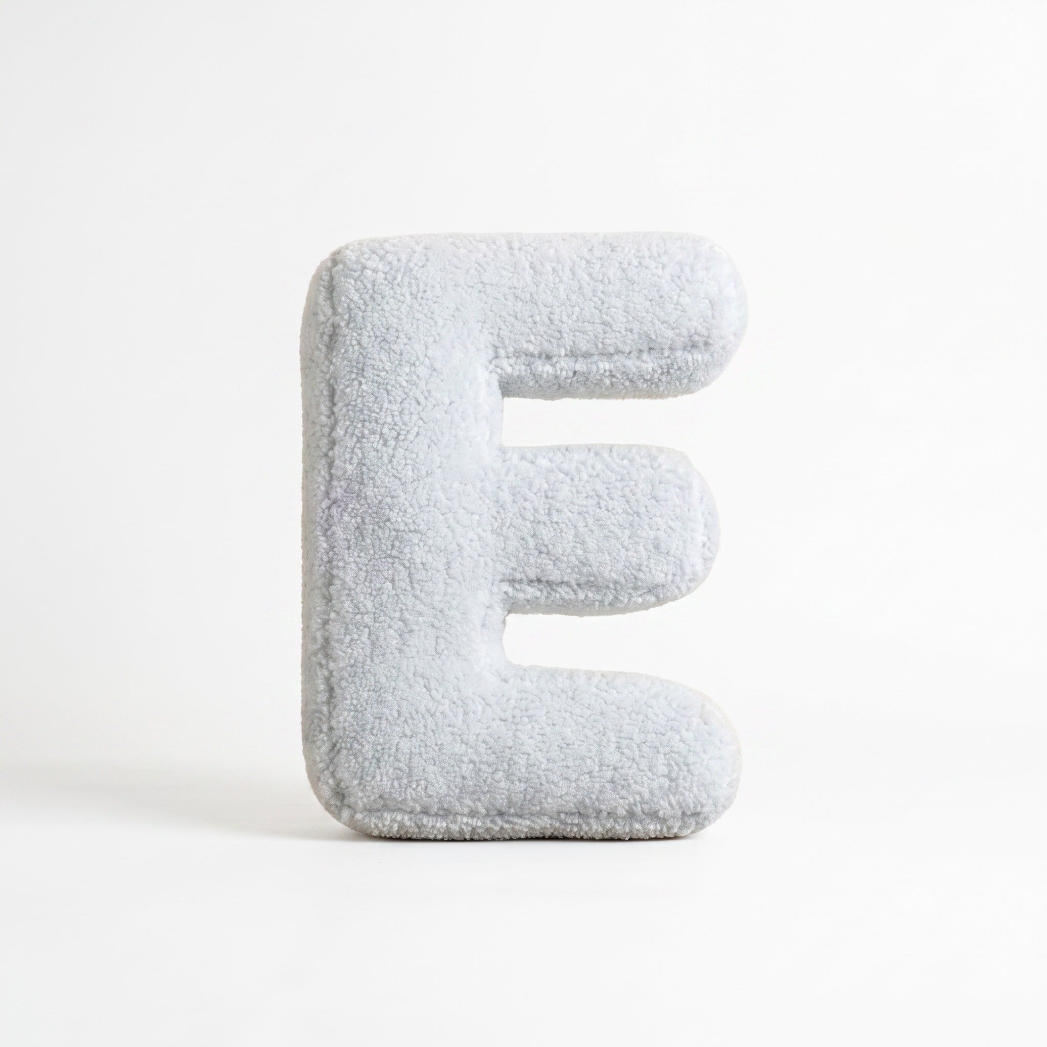 Boucle Letter Pillow | Plush Alphabet Cushion, A to Z, 15in