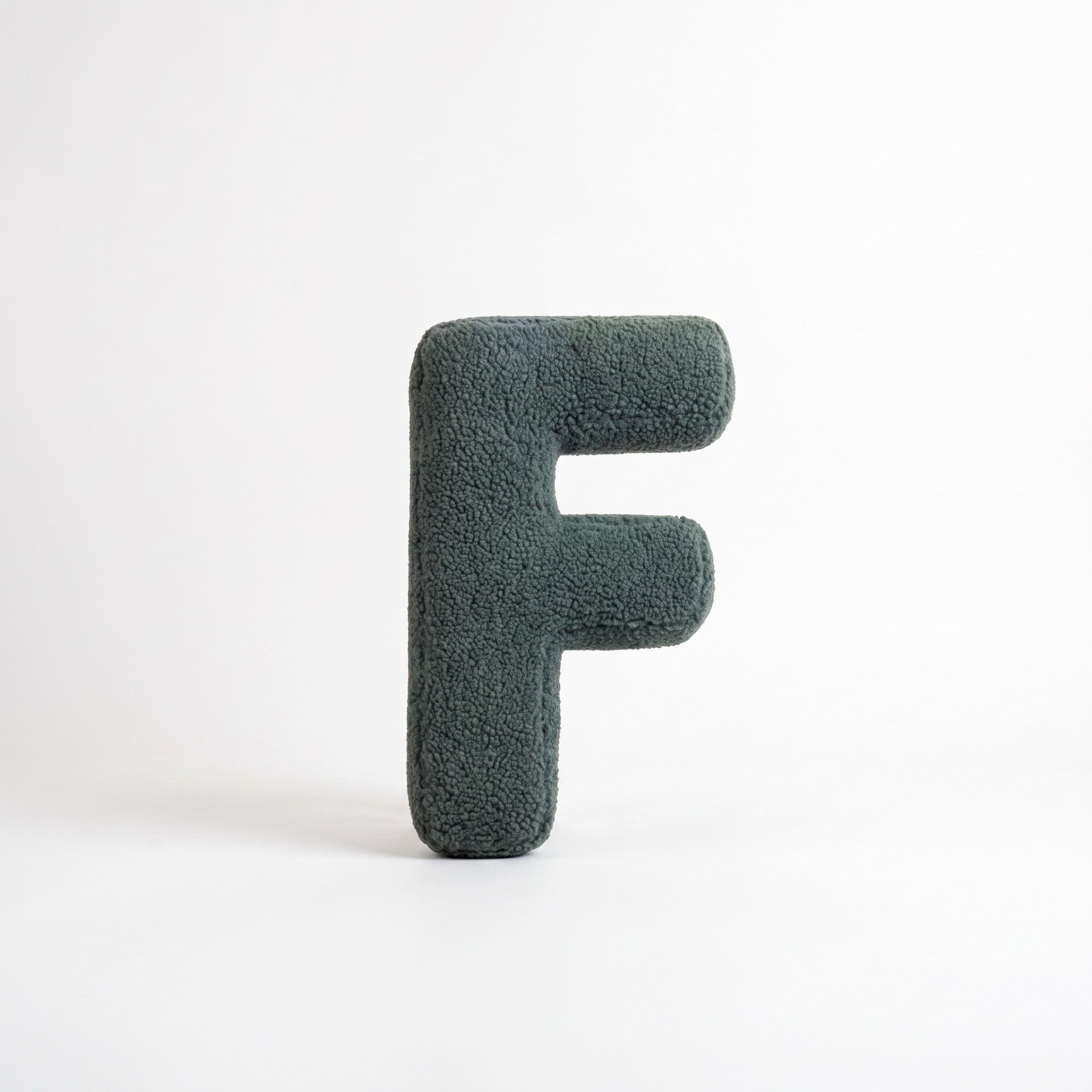 Boucle Letter Pillow | Plush Alphabet Cushion, A to Z, 15in
