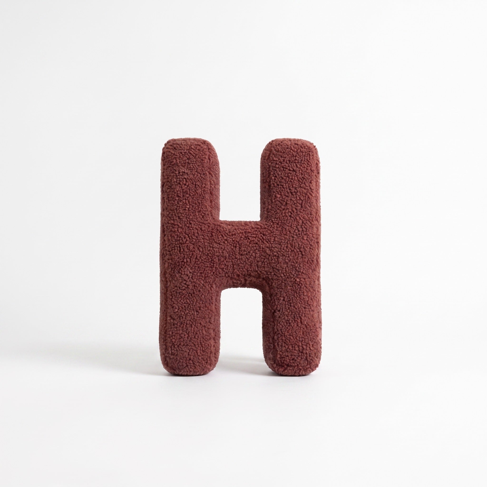 Boucle Letter Pillow | Plush Alphabet Cushion, A to Z, 15in