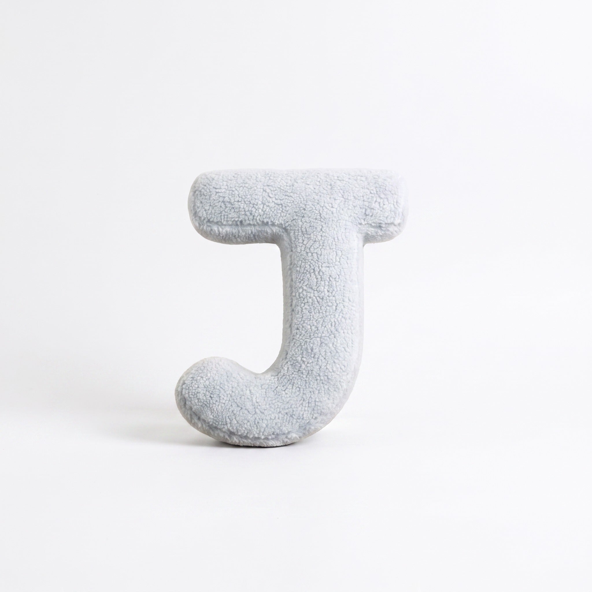 Boucle Letter Pillow | Plush Alphabet Cushion, A to Z, 15in