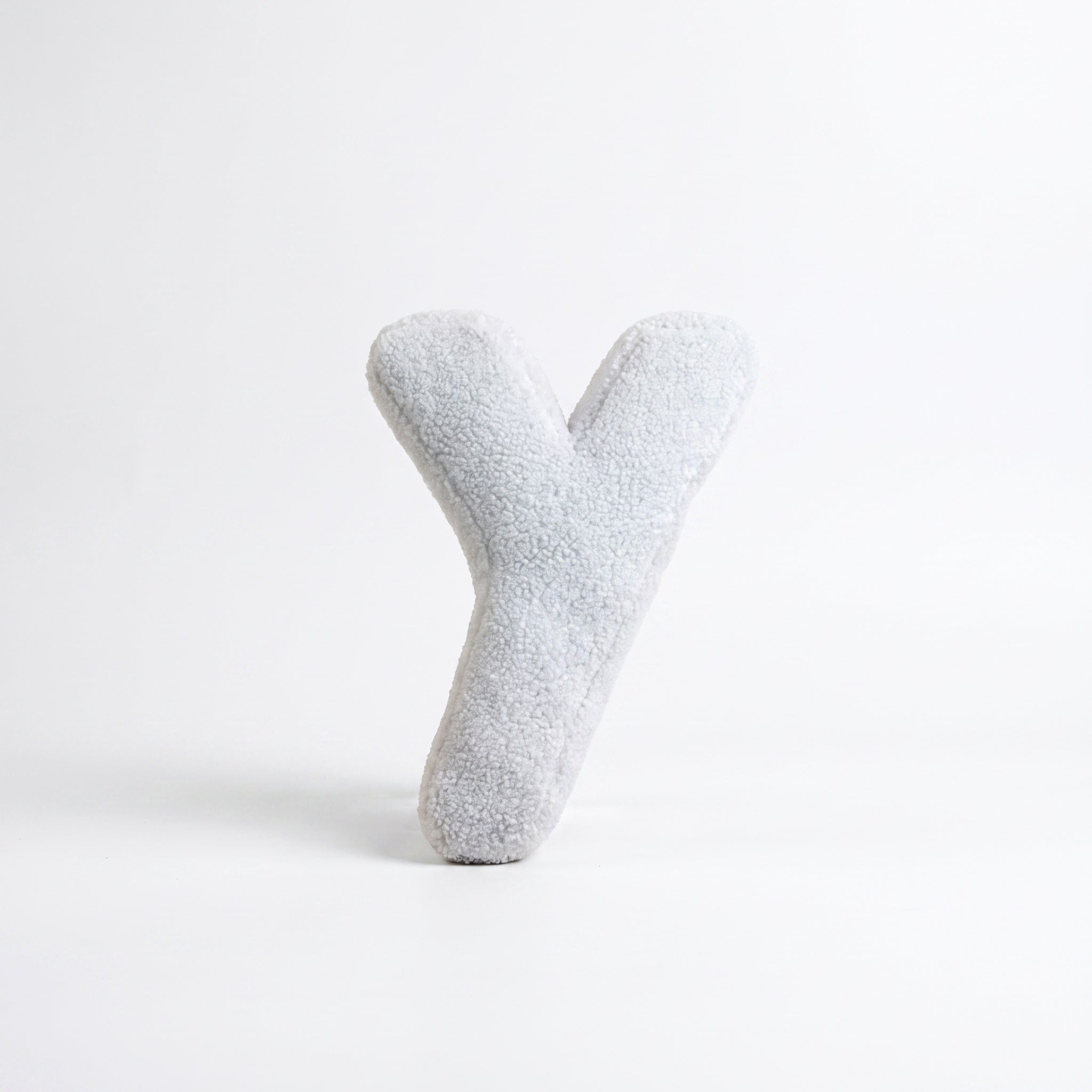 Boucle Letter Pillow | Plush Alphabet Cushion, A to Z, 15in
