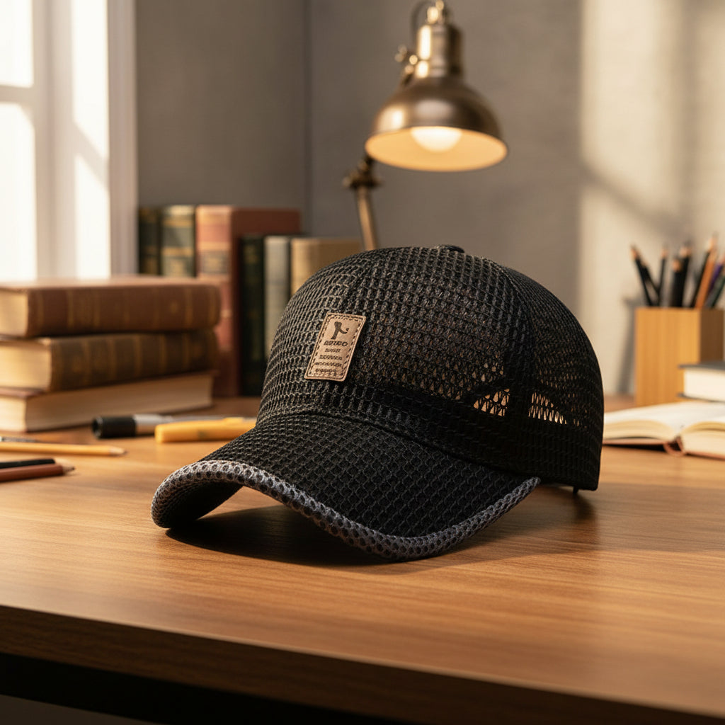 Breathable Mesh Baseball Cap with Adjustable Snapback for Hot Summer Days, view 1