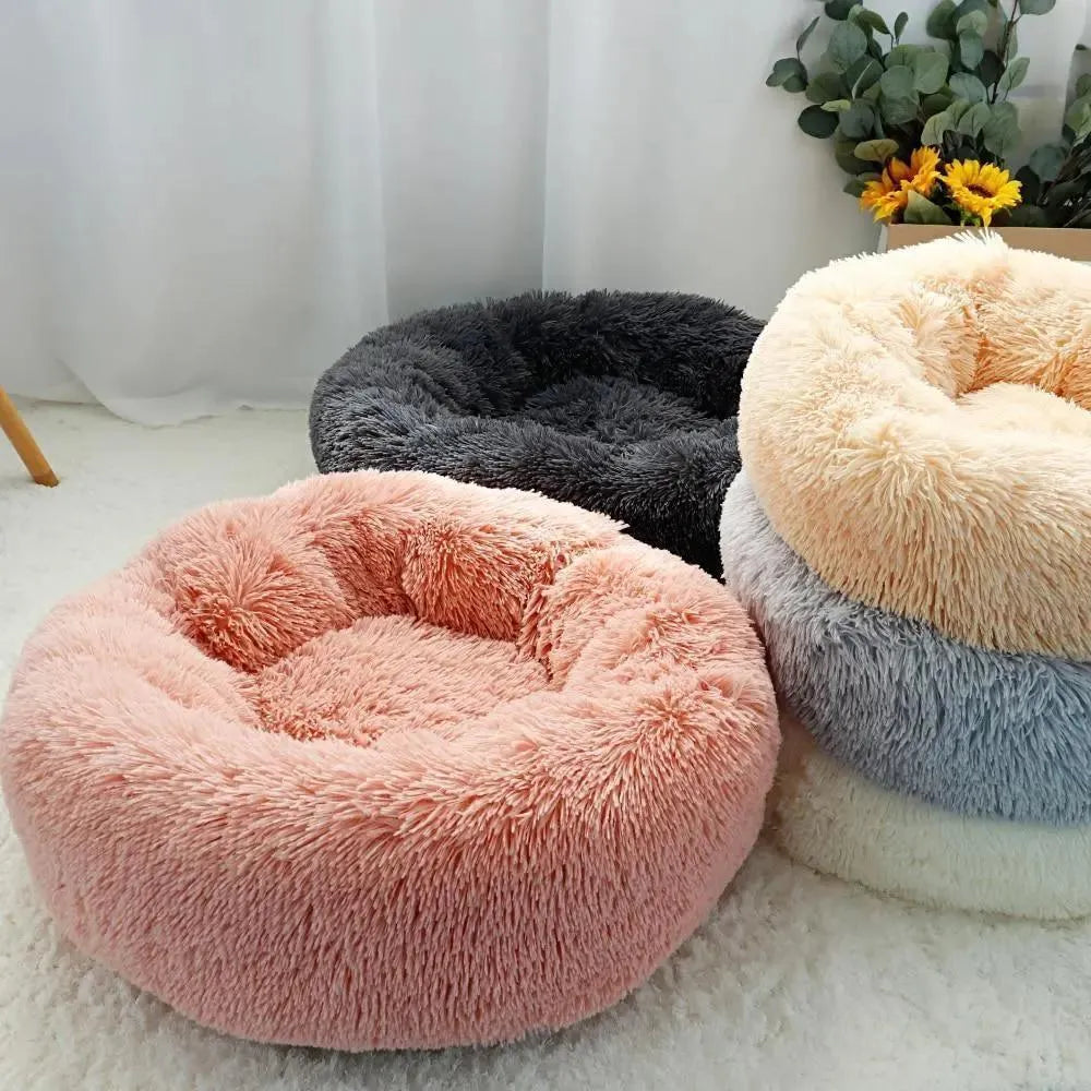 Donut Pet Bed – Plush Round Cushion – product view 1 | Brivenzo