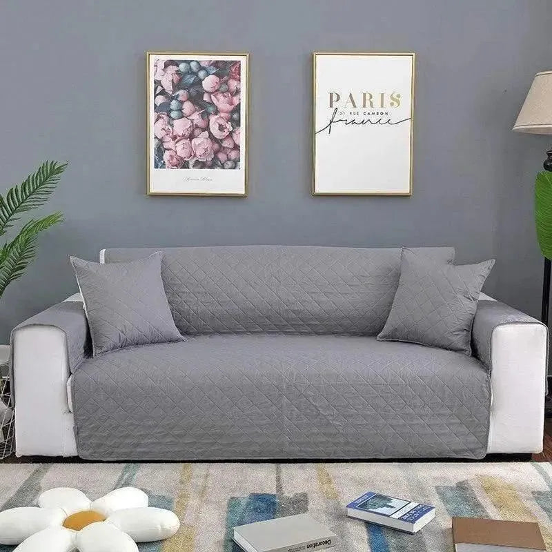 Grey Waterproof Quilted Furniture Cover – 22-77in – product view 4 | Brivenzo