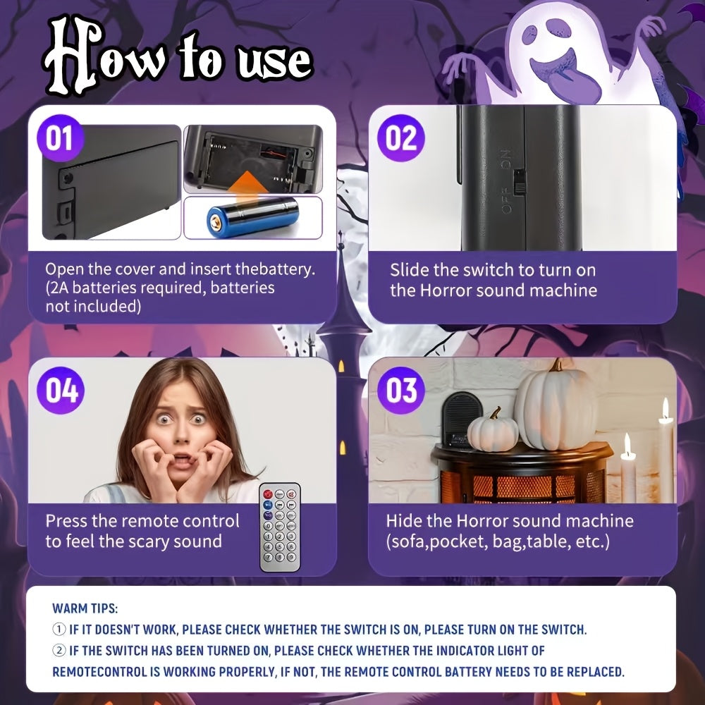 Halloween Sound Effects Machine with Wireless Remote and 30 Scary Sounds, view 9