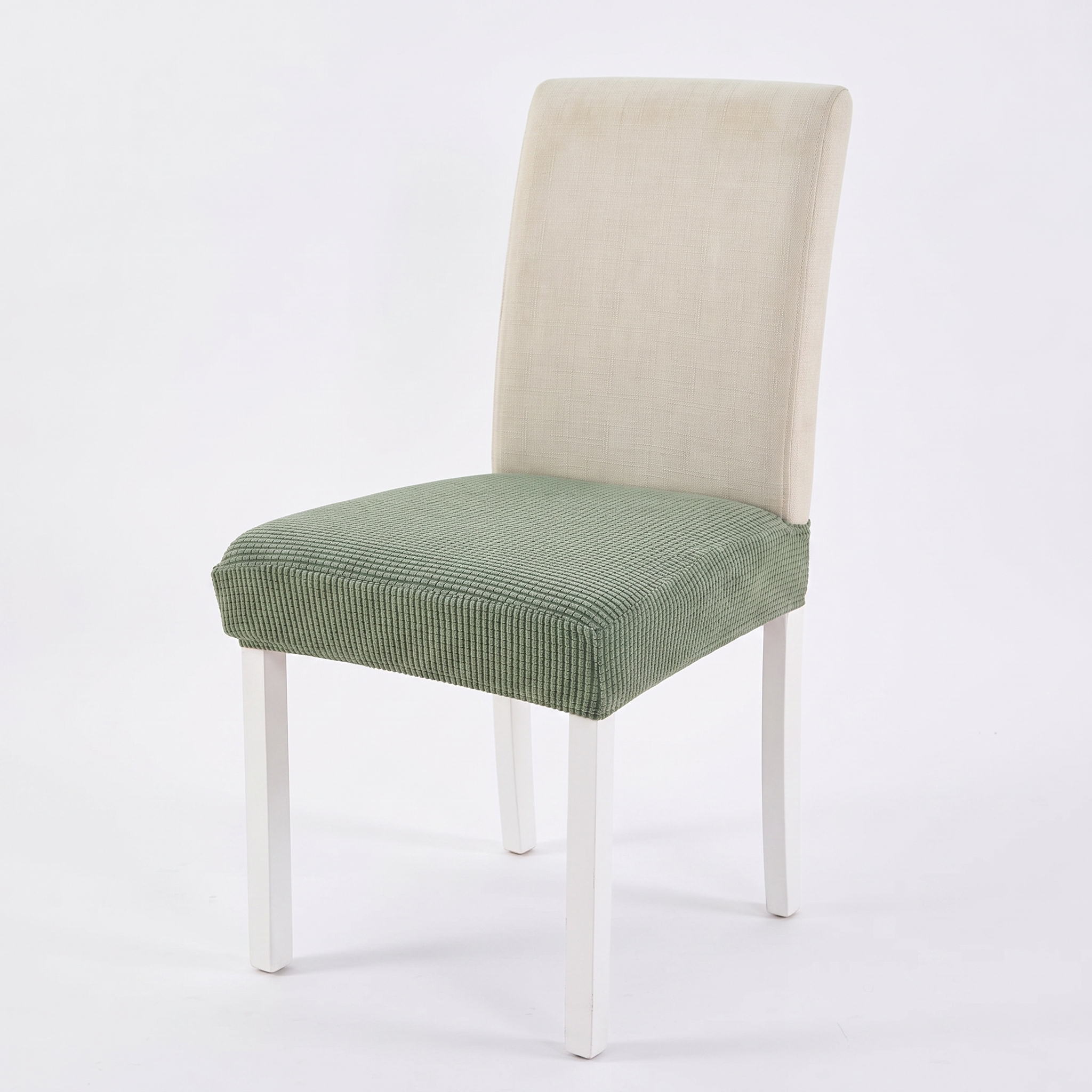 Light Green Chair Seat Cover – Stretch Fit – product view 4 | Brivenzo