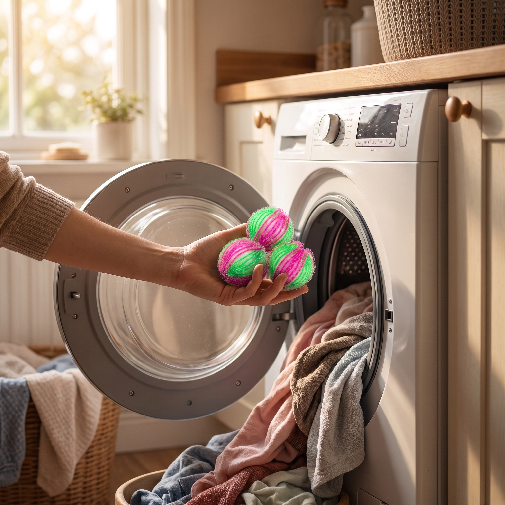 Pet Hair Laundry Balls – Set of 3 – product view 2 | Brivenzo