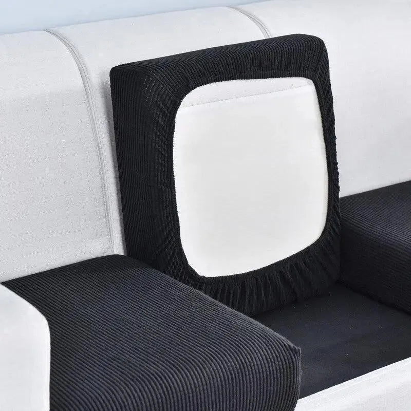Seat & Backrest Cushion Cover – Black – product view 5 | Brivenzo