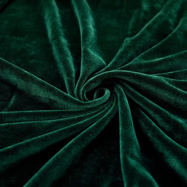 Seat & Backrest Cushion Cover – Dark Green Velvet – product view 7 | Brivenzo