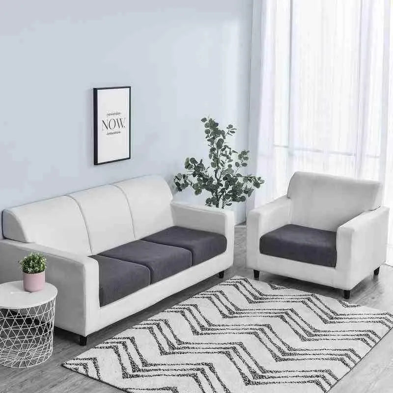 Seat & Backrest Cushion Cover – Grey – product view 2 | Brivenzo