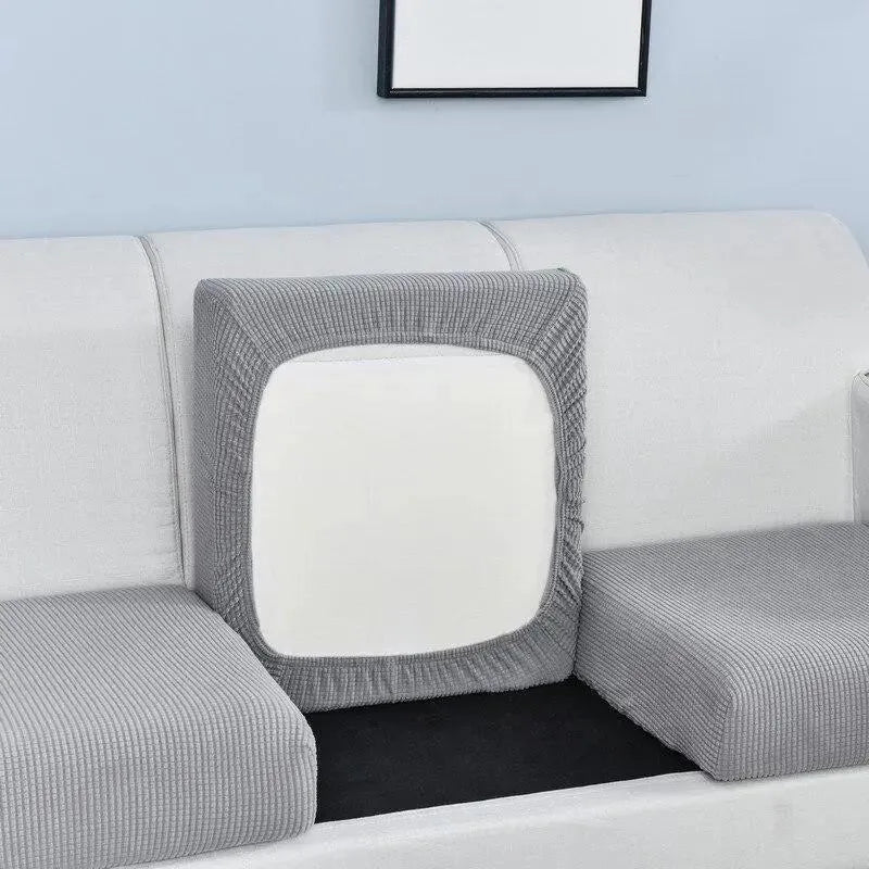 Seat & Backrest Cushion Cover – Light Grey – product view 4 | Brivenzo