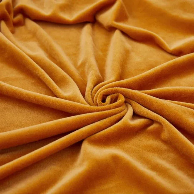 Seat & Backrest Cushion Cover – Orange Velvet – product view 7 | Brivenzo