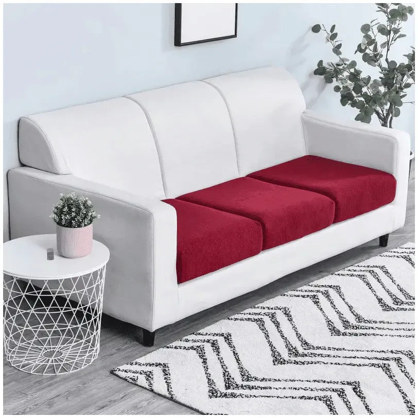 Seat & Backrest Cushion Cover – Red – product view 4 | Brivenzo