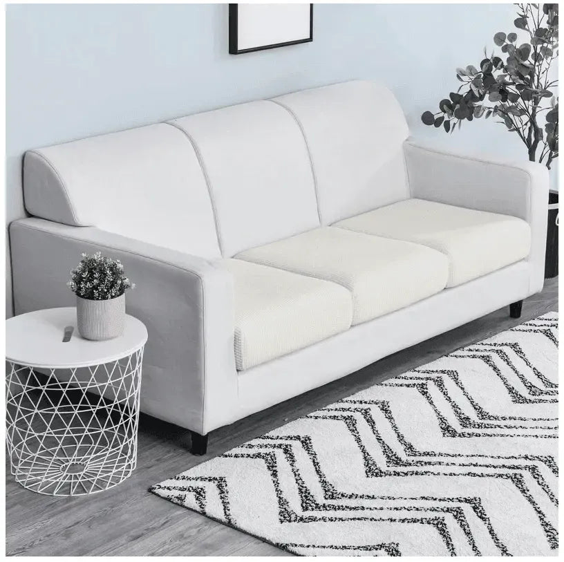 Seat & Backrest Cushion Cover – White – product view 4 | Brivenzo