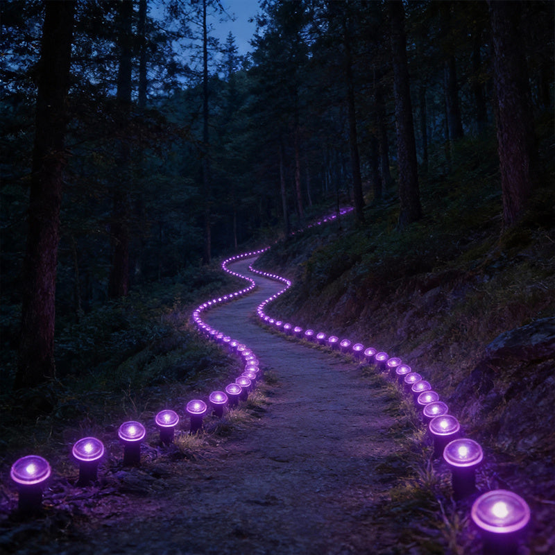 Solar Pathway Lights with 30 LEDs per Stake for Halloween Yard and Garden, view 12