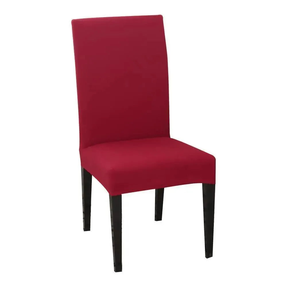 Stretch Dining Chair Cover – Red – product view 4 | Brivenzo