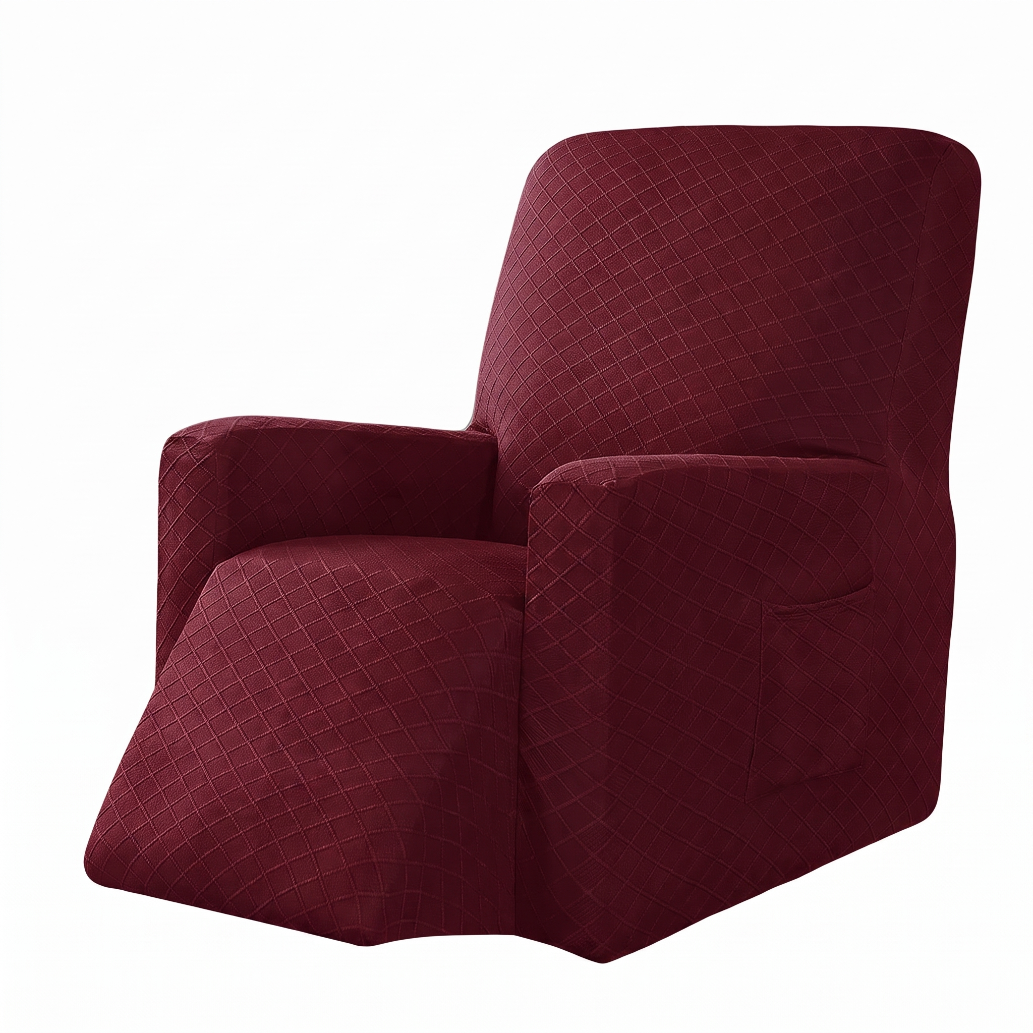 Stretch Recliner Chair Cover – Red – product photo on a white background | Brivenzo