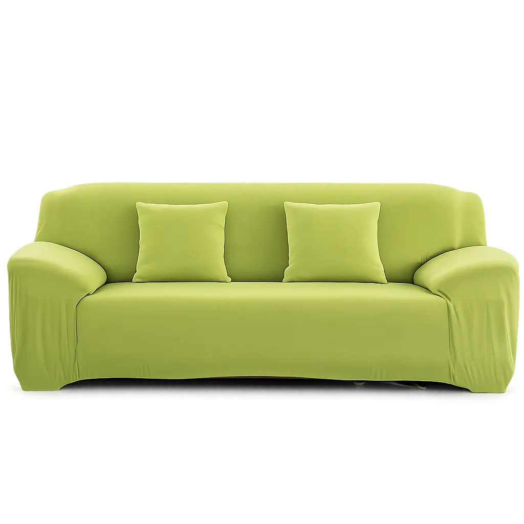 Stretch Sofa Slipcover – Apple Green – product view 4 | Brivenzo