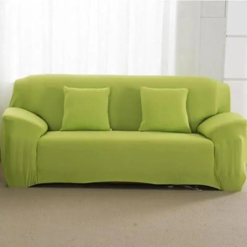 Stretch Sofa Slipcover – Apple Green – product view 5 | Brivenzo