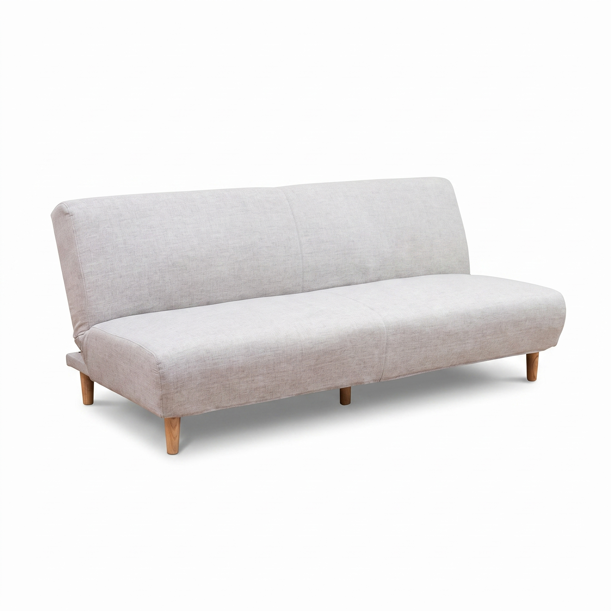 Stretch Sofa Slipcover – Oatmeal Beige Sofa Bed – product photo on a white background | Brivenzo