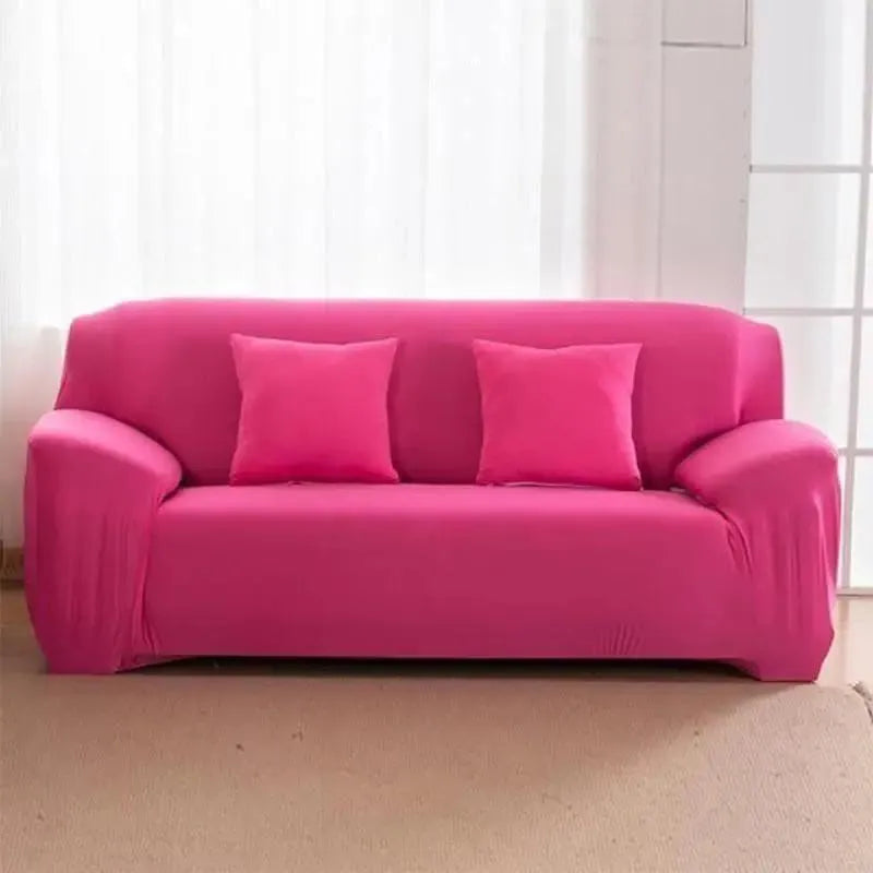 Stretch Sofa Slipcover – Pink – product view 5 | Brivenzo