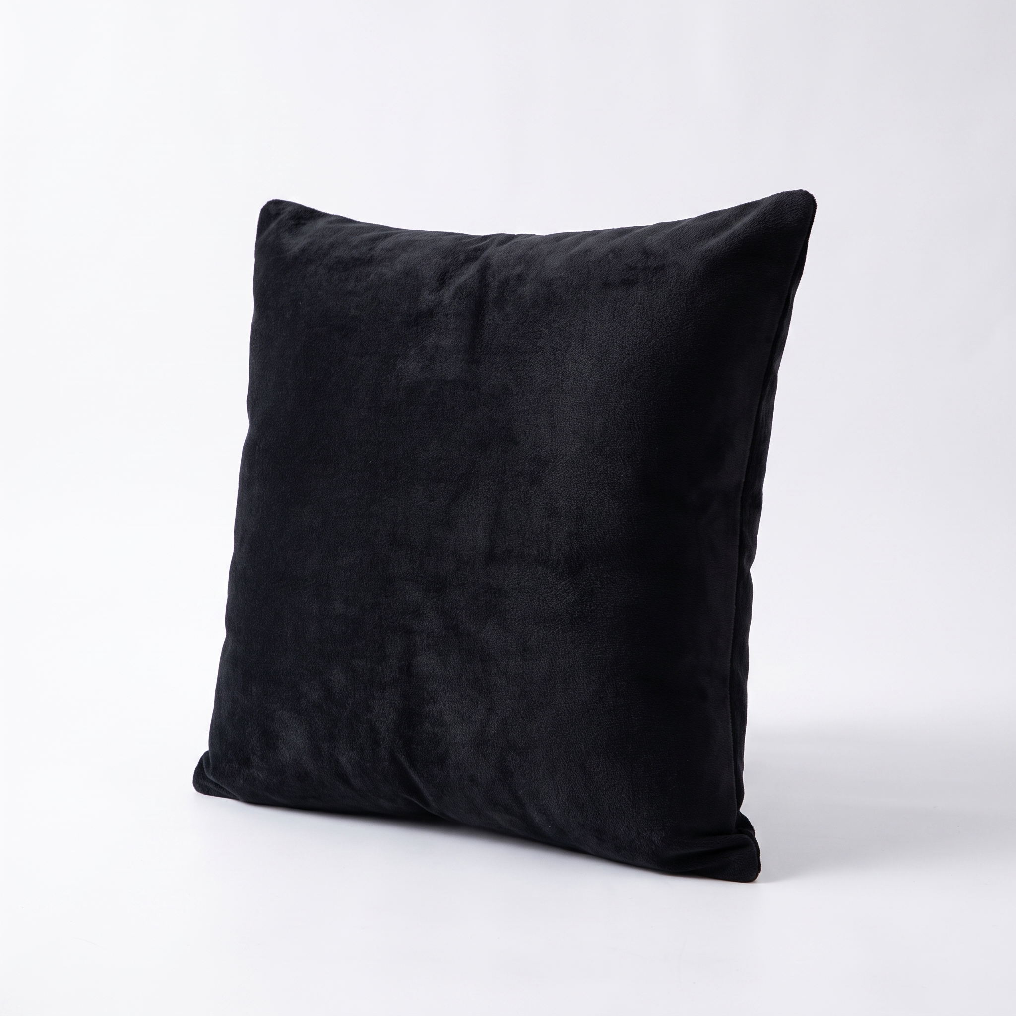 Velvet Throw Pillow Cover – Black Velvet – product photo on a white background | Brivenzo