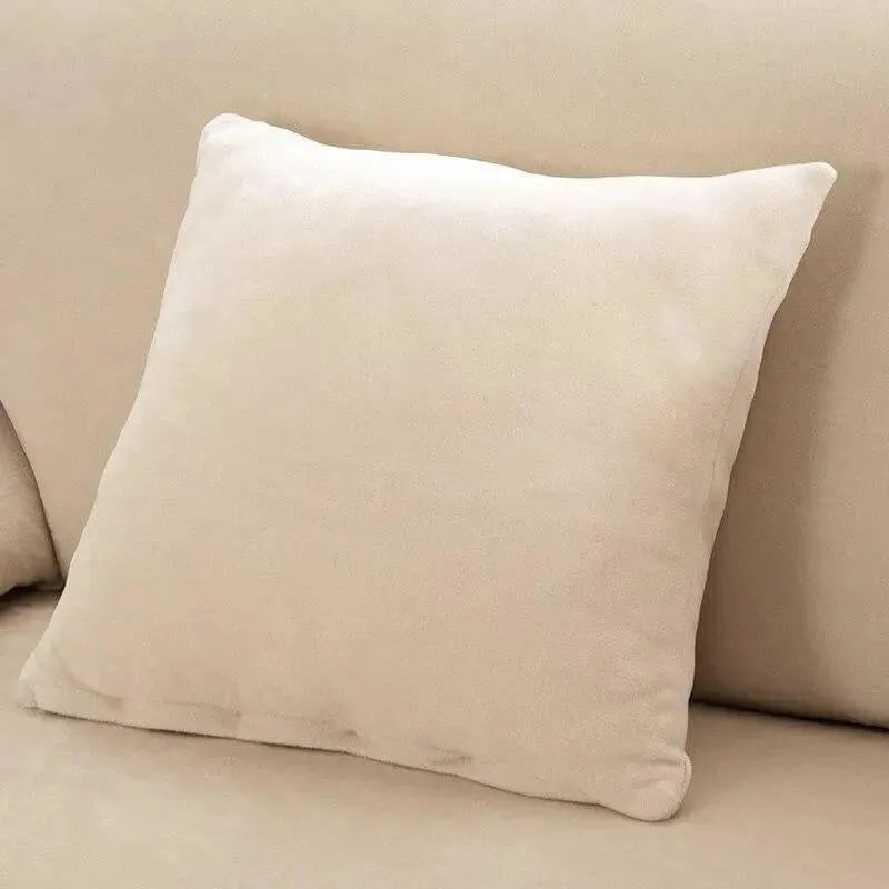 Velvet Throw Pillow Cover – Ivory Velvet – product view 4 | Brivenzo