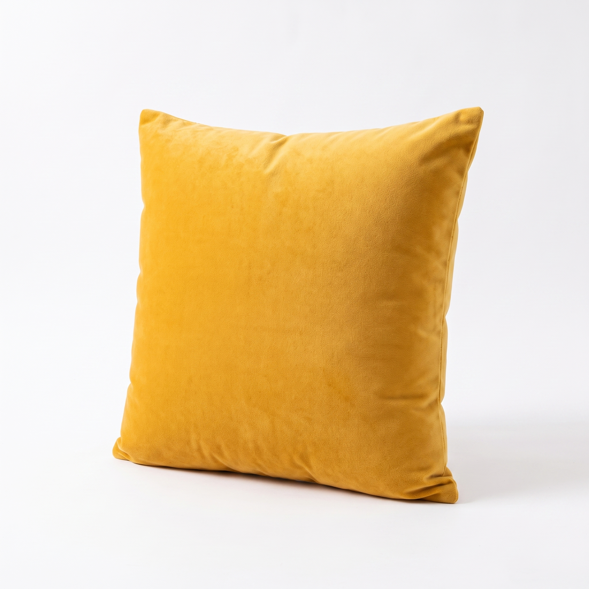 Velvet Throw Pillow Cover – Orange Velvet – product photo on a white background | Brivenzo