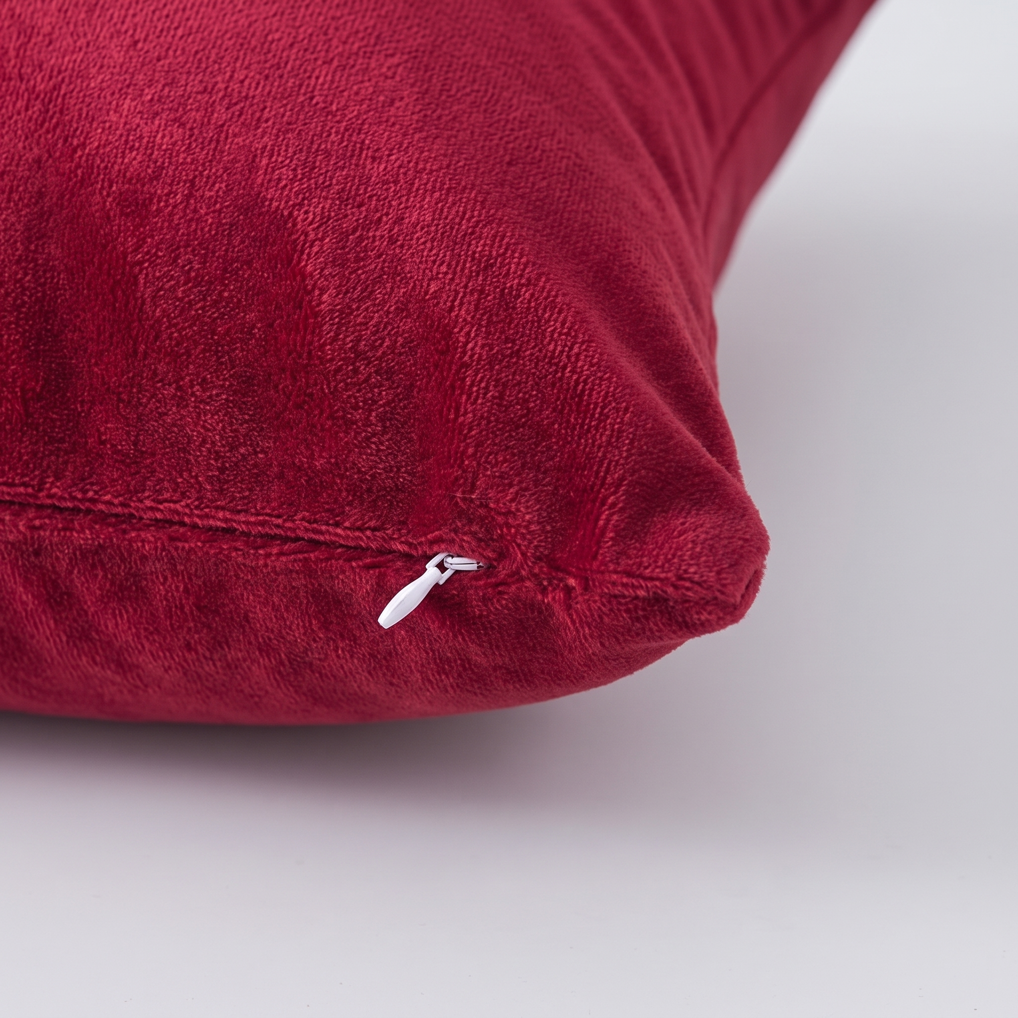 Velvet Throw Pillow Cover Red Velvet detail