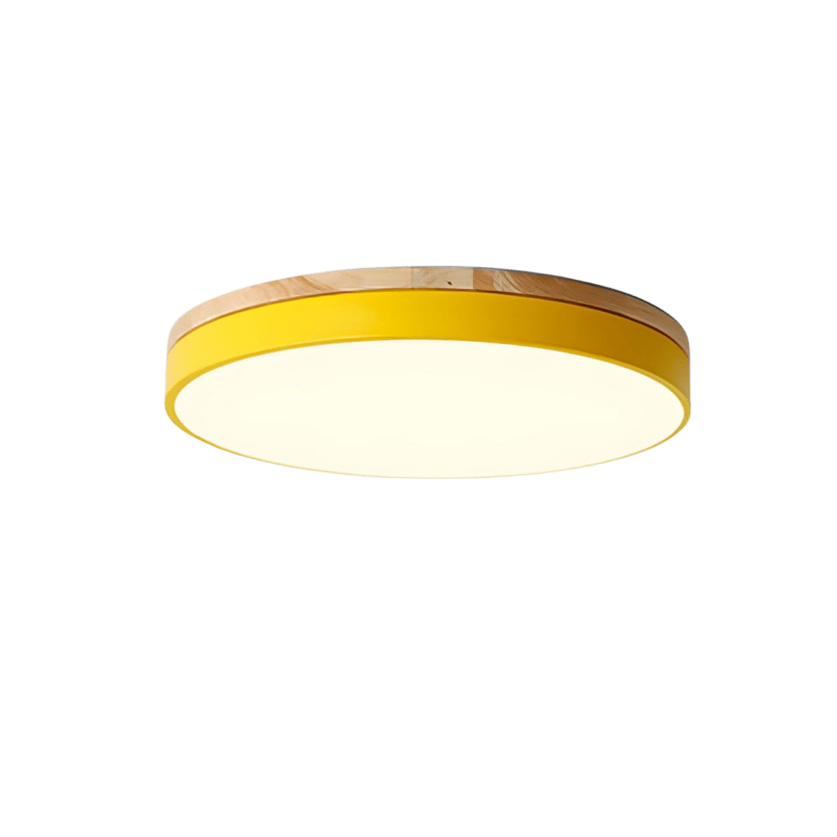 Ceiling Light with Visible Wood Grain and Neutral White 4000K Light, view 10