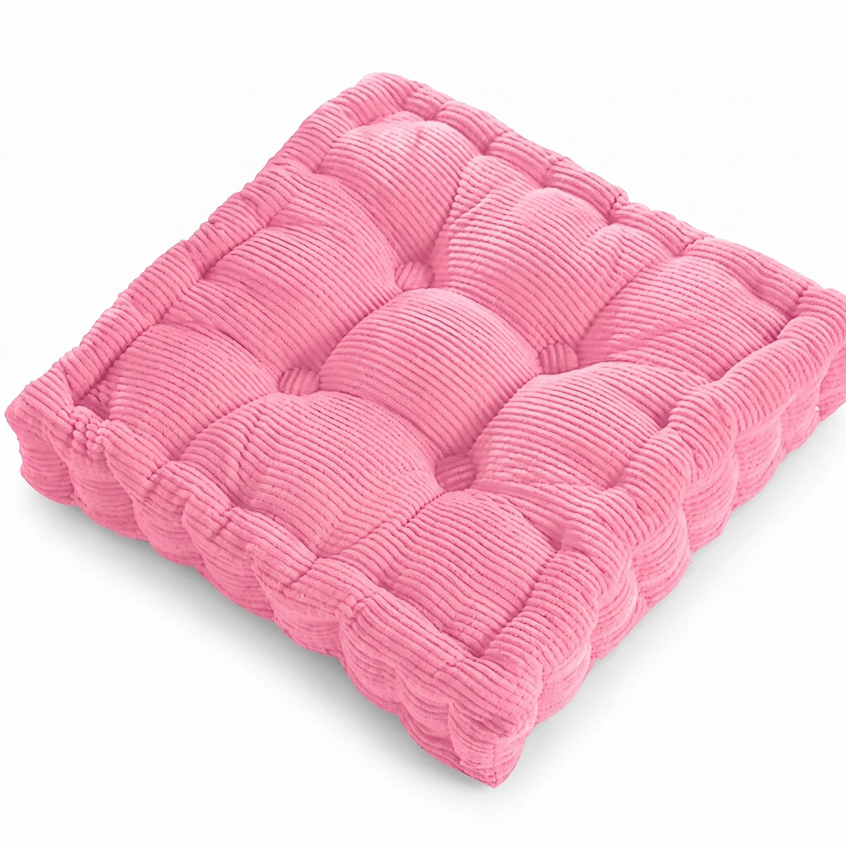 Corduroy Floor Meditation Cushion | Thick Soft Fill, 16-24in