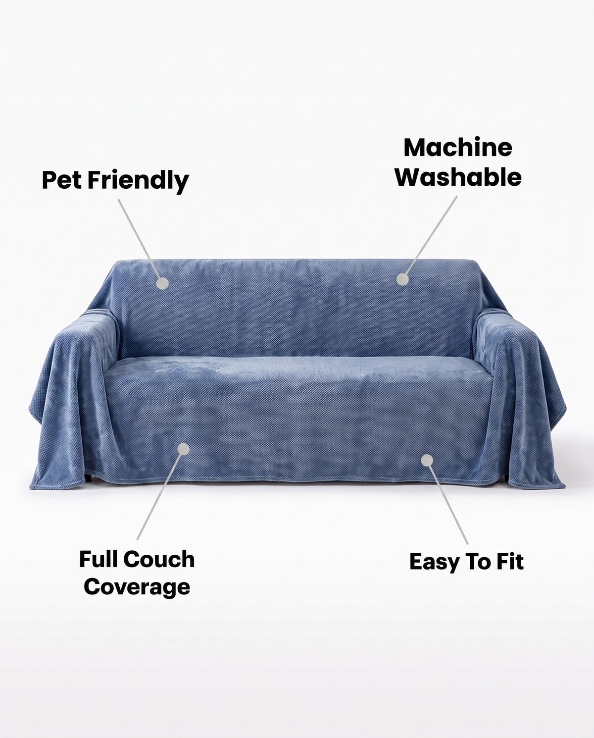 Classic Weave Sofa Cover | Pet Friendly, 71-165in