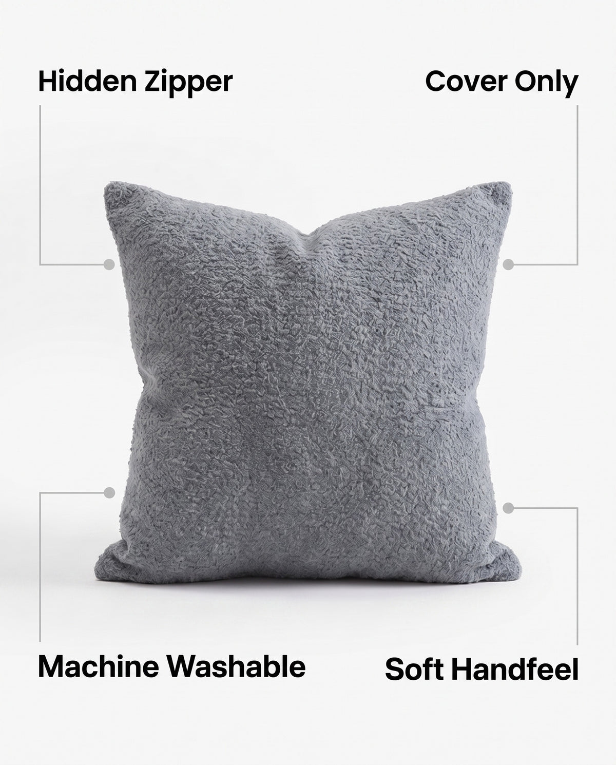 Cloud Cuddles Sofa Pillow | Hidden Zipper, 5-24in