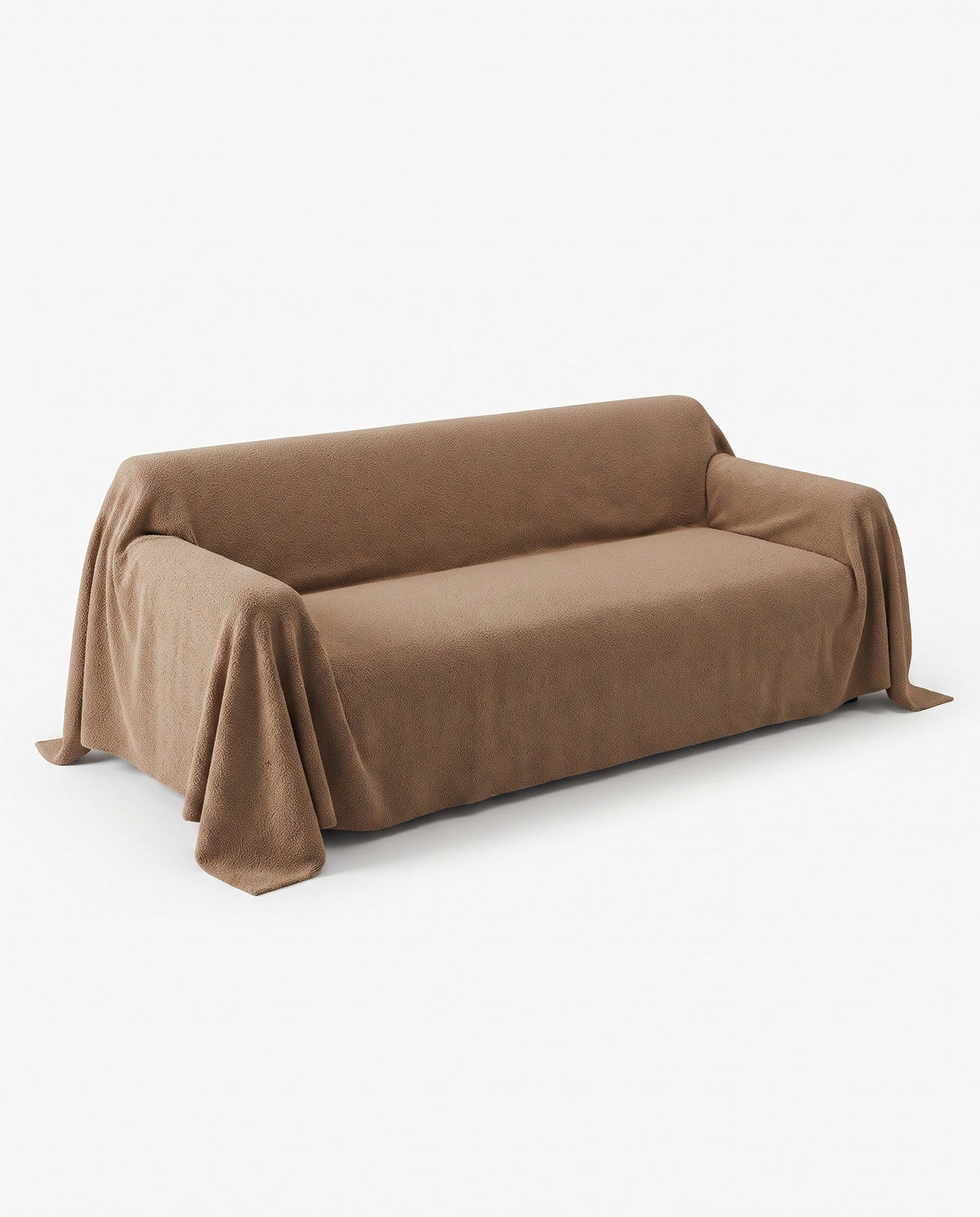 CloudNest Boucle Stretch Sofa Cover- Anti-Scratch, Full-Cover Pe | Spill Resistant