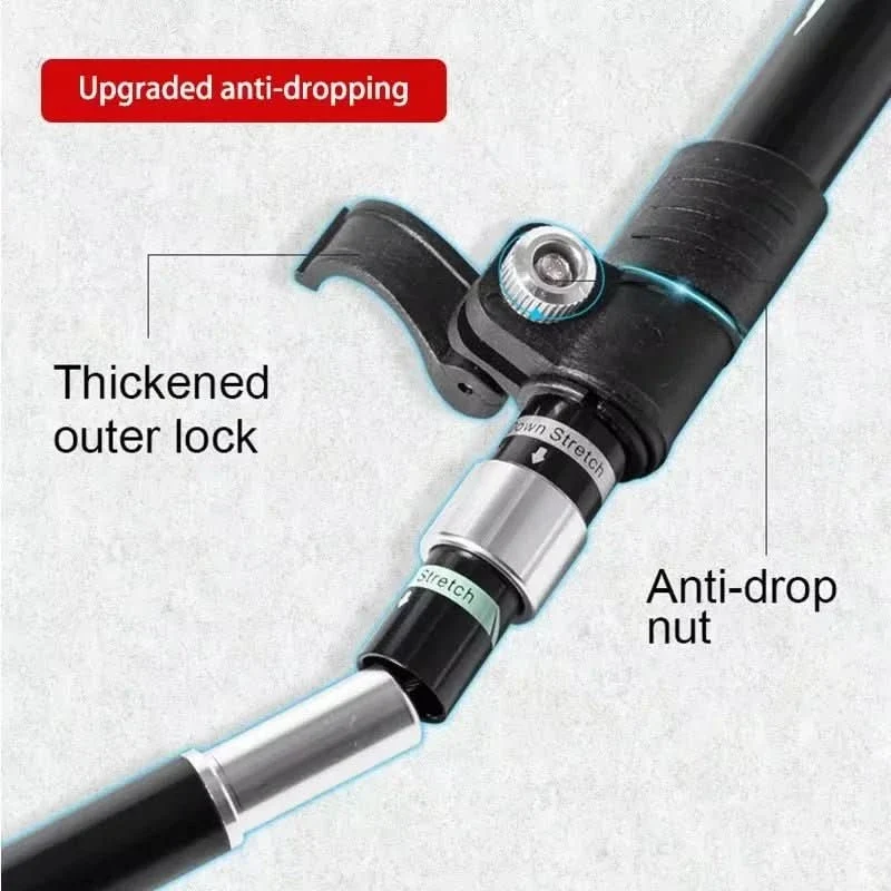 Collapsible Aluminum Trekking Poles with EVA Grip and Carbide Tip, view 8
